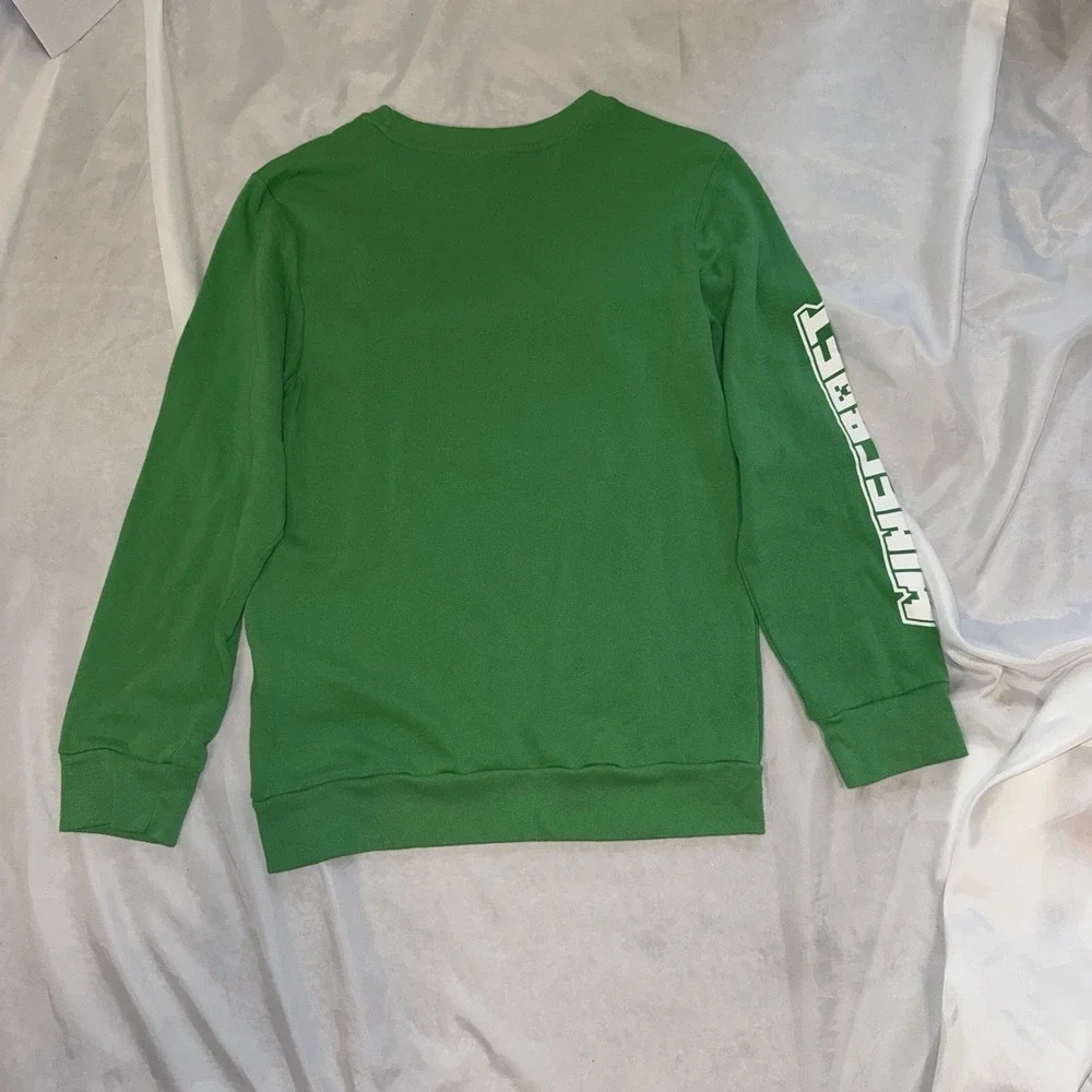 Minecraft Christmas‎ Green Sweatshirt Boys XL